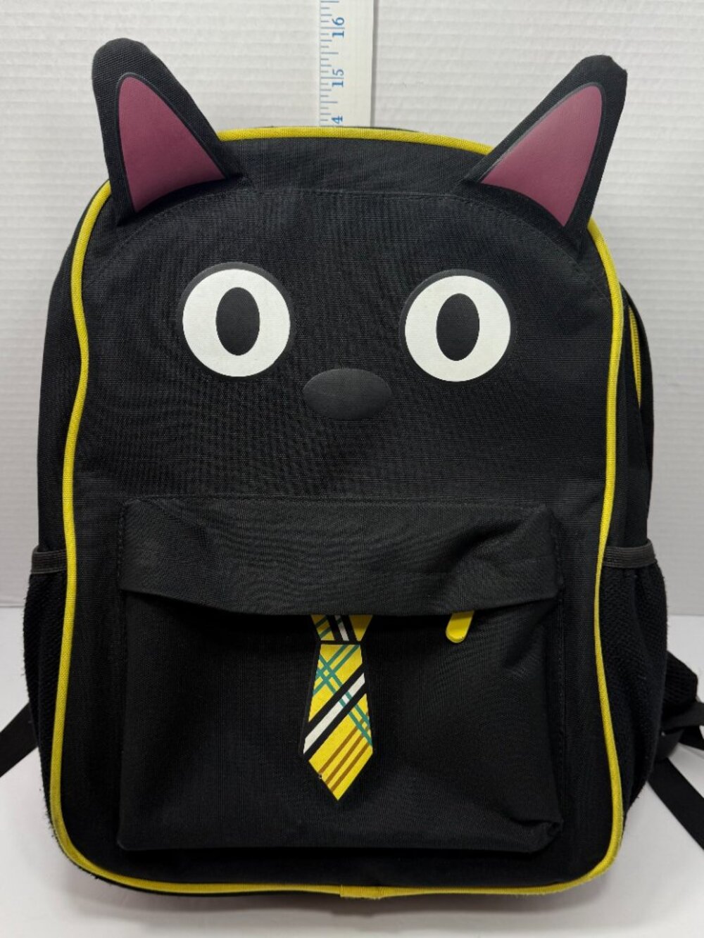 *RARE* Denis Daily Sir Meows A Lot Cat Backpack with Yellow Tie - Official Merch